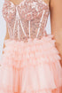Sweetheart Corset Top Detailed Multi Layered Skirt Cocktail Dress for Women 4/XS-16/3X